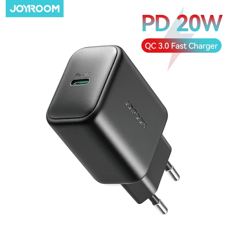 Joyroom PD 20 Вт USB GaN Зарядное устройство QC 3.0 Адаптер для быстрой зарядки C iPhone 16/15/14/13