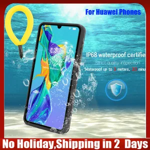 Водонепроницаемый чехол для Huawei P40P30 ProP20 LiteMate 30 Pro, водонепроницаемый чехол с защитой класса IP68, чехол для плавания, дайвинга, занятий спортом на открытом воздухе, с защитой от падения
