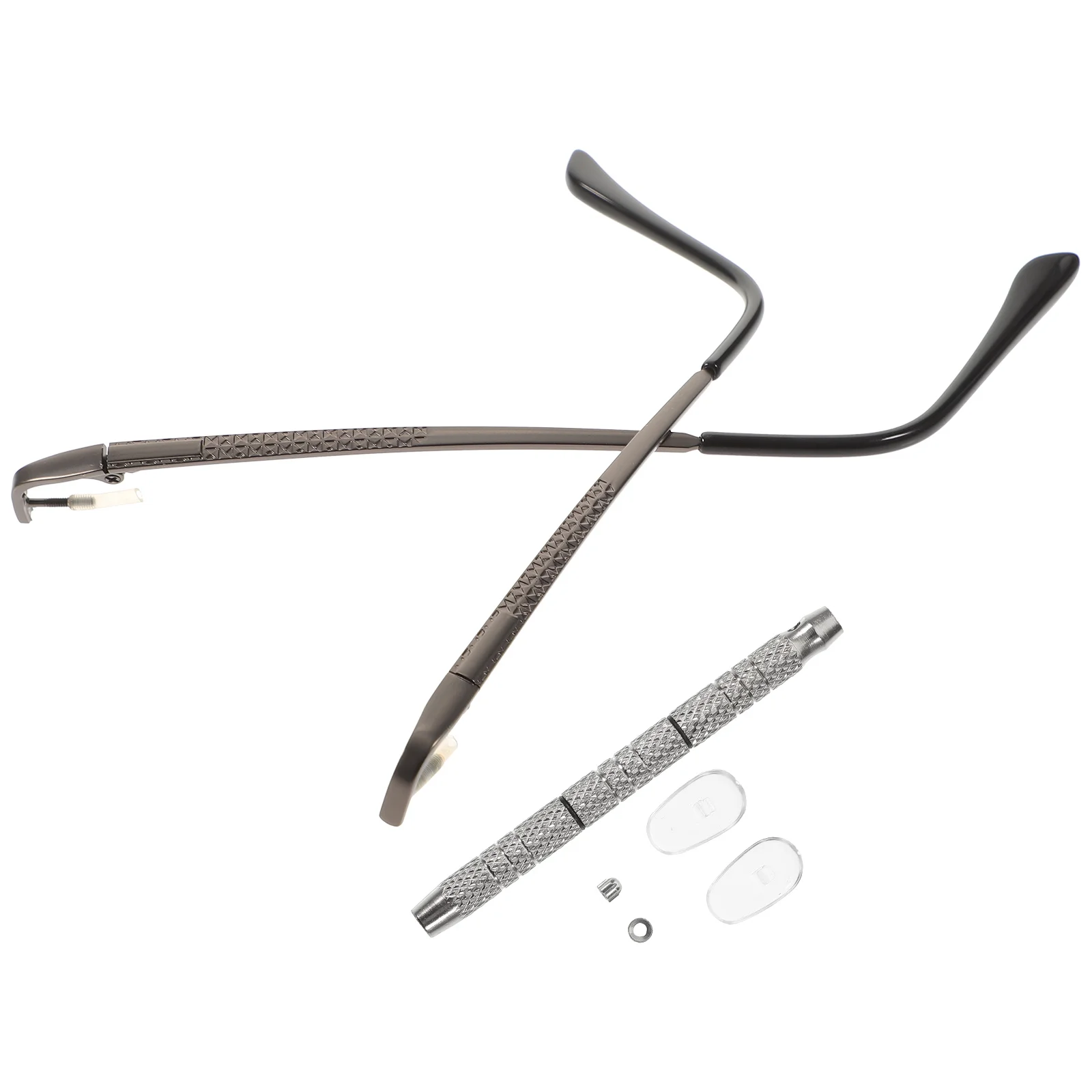 

Replacement Eyeglasses Sunglasses Arm Glasses Kit Eyewear Parts Temple Legs Repair Arms Pads Nose Eyeglass Tips Screwdriver