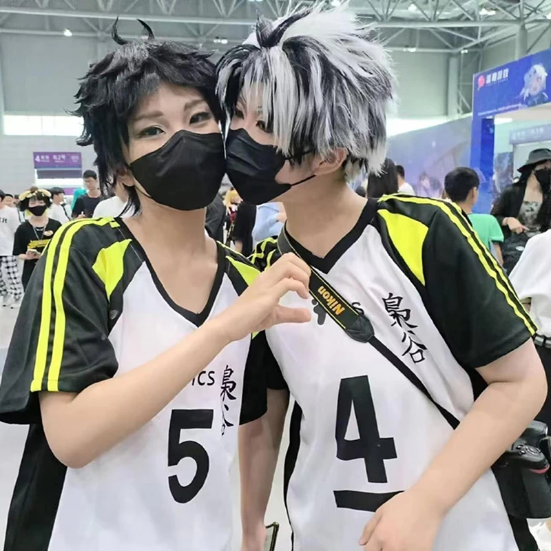 Фото Аниме Haikyuu Косплей No 5 Akaashi Keiji No.4 Bokuto Koutarou Волейбольная форма Fukurodani Academie Волейбольная команда Спортивная одежда №3