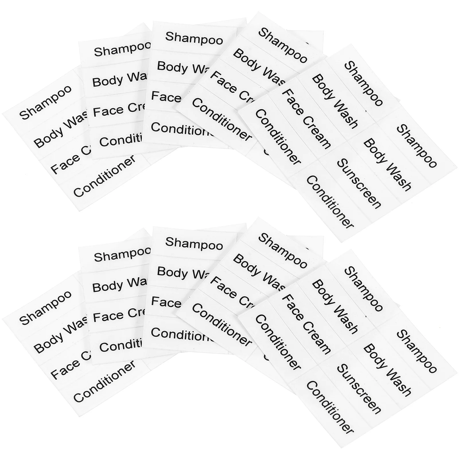 

10 Sheets Label Containers Cosmetics Bottle Labels Paper Organization Stickers Classification Sub Travel