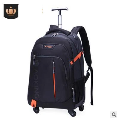 

Men Travel trolley bag Rolling Luggage backpack bags on wheels wheeled backpack for Business Cabin Travel trolley bag suitcase
