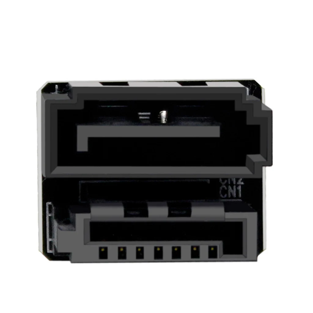 Одиночный/двойной SATA 7Pin гнездовой к мужской 90/180 угловой адаптер материнская