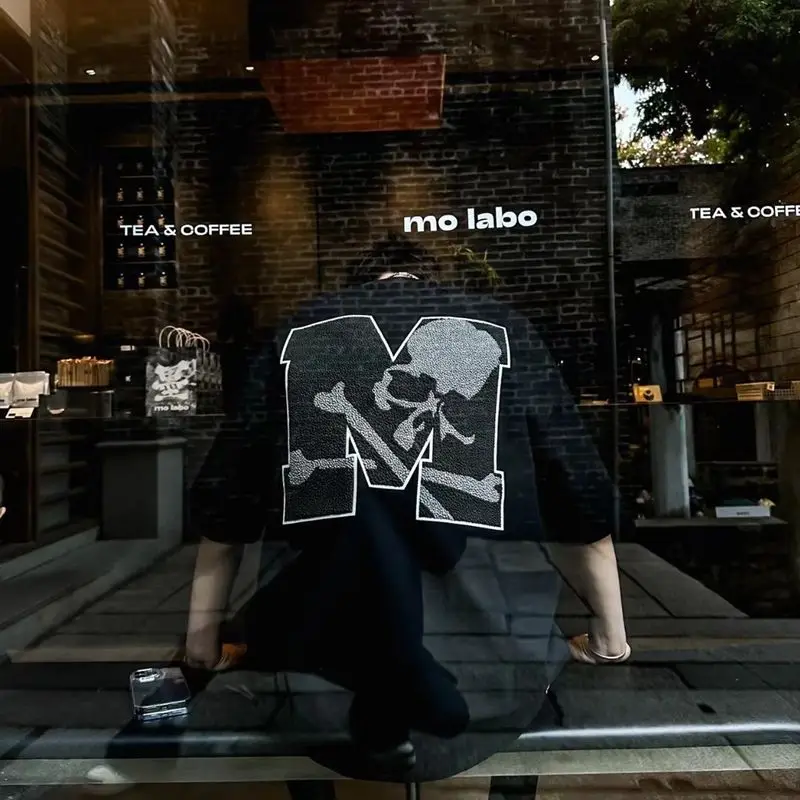 

2023 Mastermind Japan Short Sleeve T-Shirt Summer MMJ Skull Men'S And Women'S Three-Dimensional Offset Large M Letter Logo Top