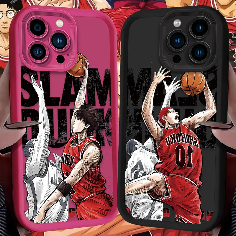 Чехол Anime Slam Dunk для iPhone 16 15 14 13 12 11 Pro Max X XS S XR SE 2020 7 8 Plus iphone16 Противоударный
