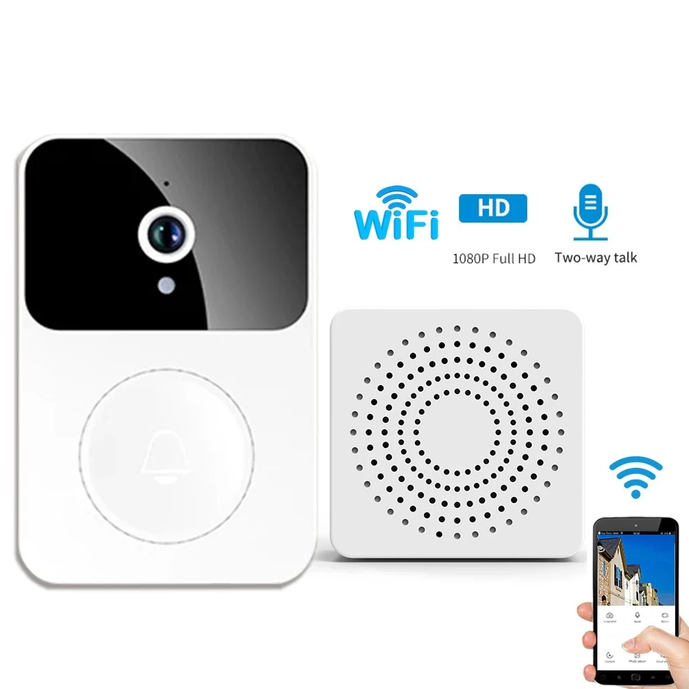 Wireless Video Doorbell HD 1080P Smart Camera Visual Intercom Night Vision Door Bell Security Protection |