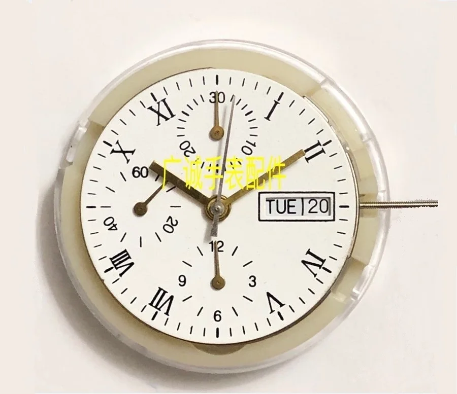 

7750 Movement Replacement Clone ETA 7750 Automatic Movement Day Date Chronograph Watch Accessories Kit Parts Fittings 6.9.12