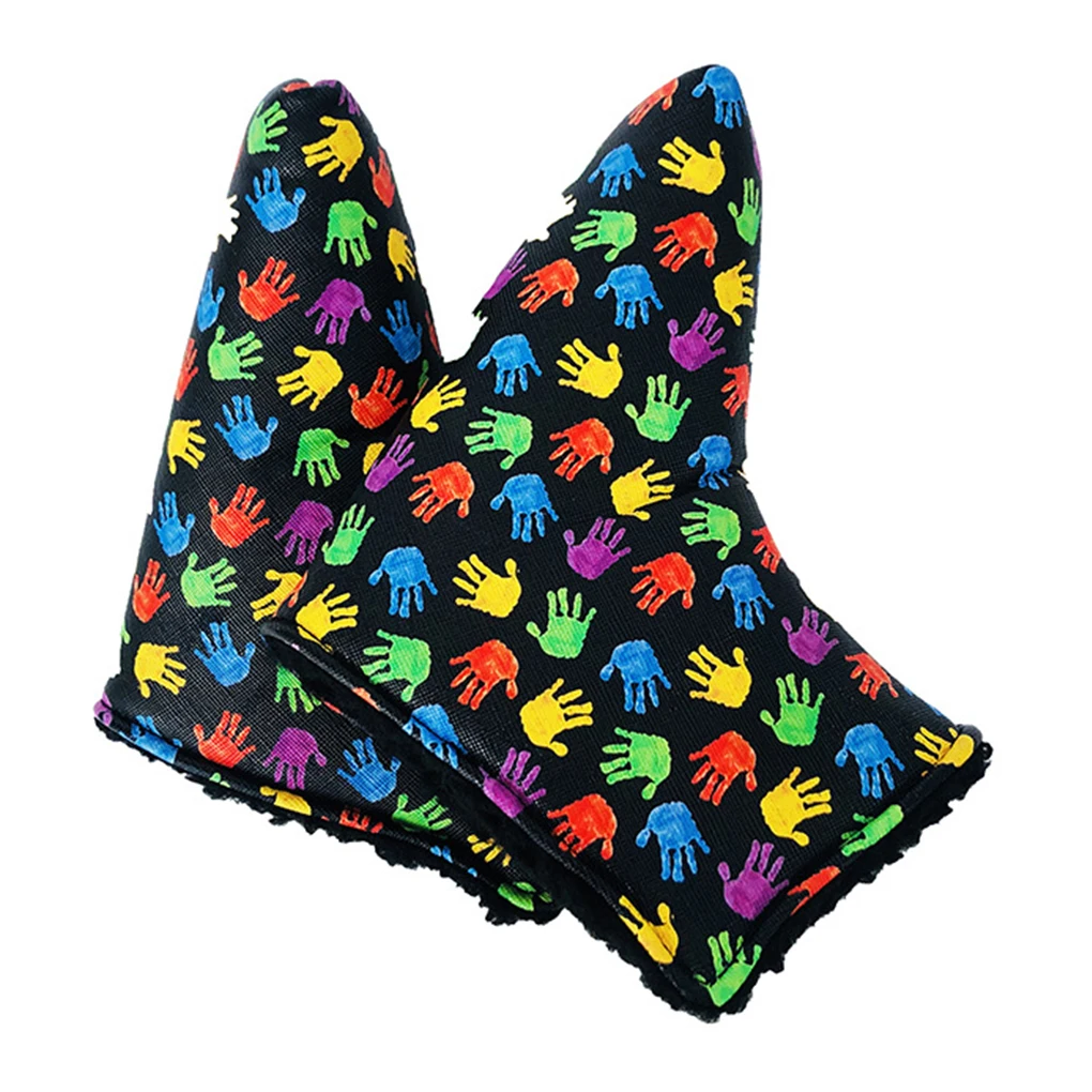 

PU Printed Golf Club Head Cover Mini Reusable Putter Protector Cute Golfing Shaft Headcover Outdoor Golfers Gifts