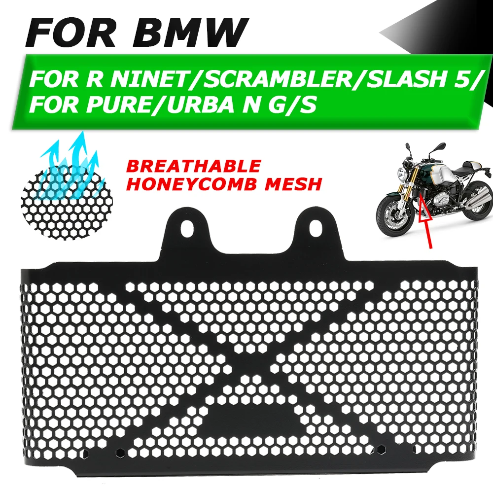 

Motorcycle Aluminum Radiator Auard Oil Cooler Guard For BMW R nineT R Nine T PURE RNINET SCRAMBLER 2018 2019 2020 2021 2022 2023