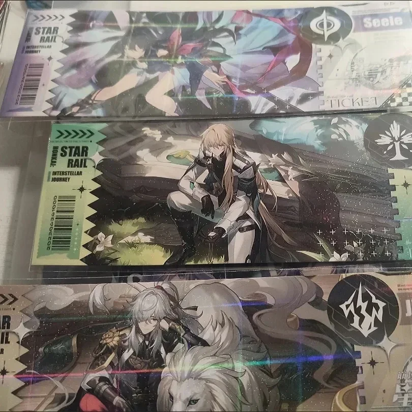 Honkai: Звездный планка билет Светлячок стоящая живопись HD лазерная бумага