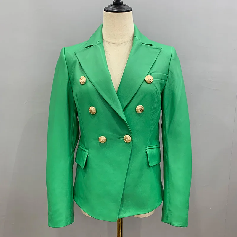 New Arrivals Women Leather Jackets Lady Spring Autumn Streetwear Genuine Sheepskin Blazer 2023 Female Leather Clothing FG9074