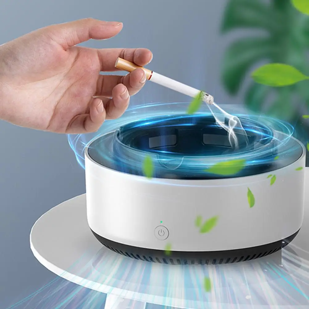 

Multipurpose Ashtray Air Purifier Anion Purification Practical Ash Ashtrays Portable Gadgets House Accessories for Family Office