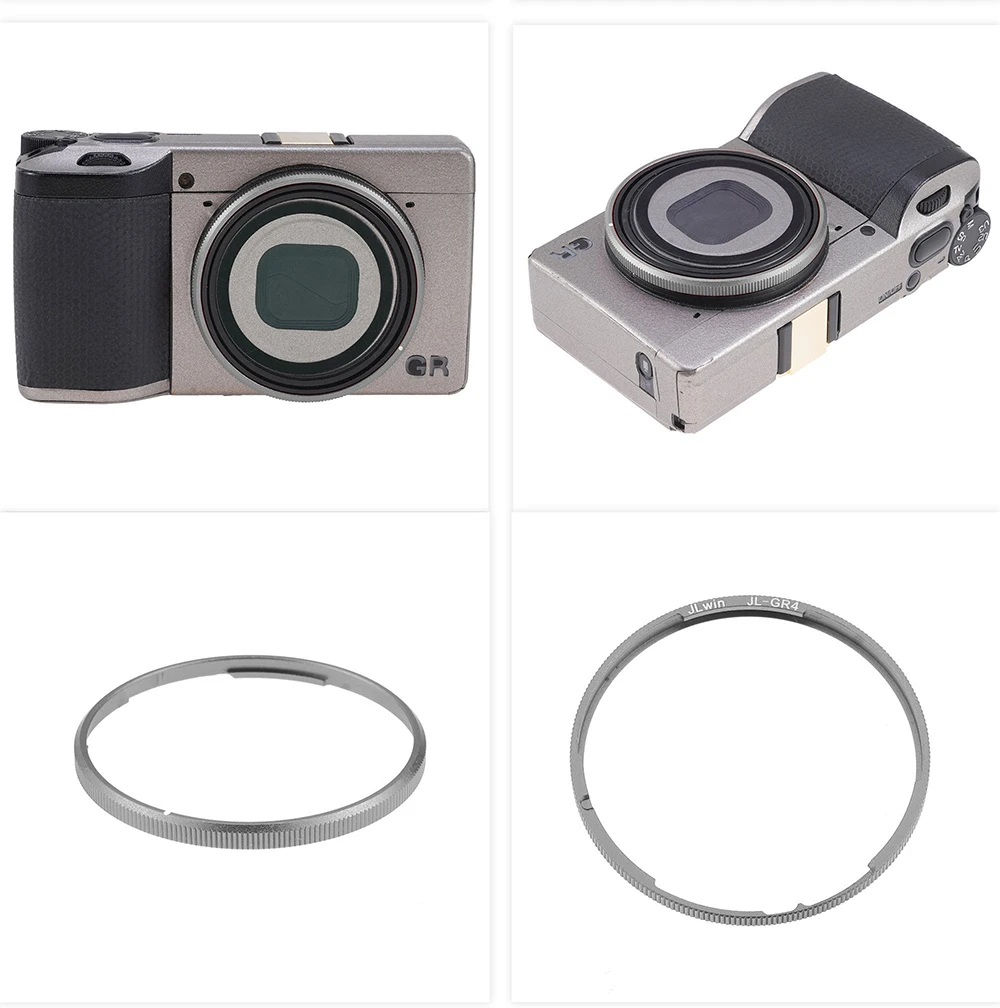 Фото Кольцо для объектива FOTGA из алюминия для камеры Ricoh GRIV GR4, заменяет декоративное кольцо объектива, доступно в черном, красном, сером и зеленом цветах. №5
