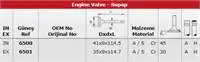 

GUNES 6500-6501 VALVE KIT BESTA 2,7 (IN 4 / EX 4) KAMPANYALI (.)