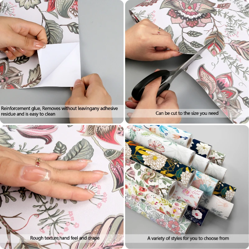 1 рулон наклеек на стену в виде лепестков цветов кухонный шкаф гостиную