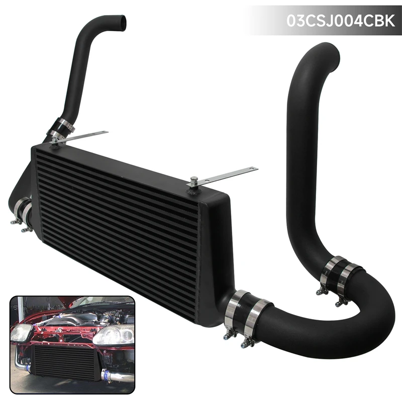 

Комплект FMIC Turbo Intercooler подходит для Toyota Supra JZA80 2JZGTE 2JZ Turbo 93-98, черный