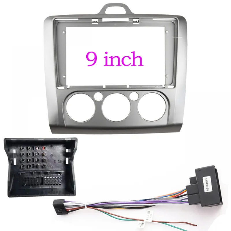 

9inch Car Radio Fascia Frame for Ford Focus 2 S-Max 2005-11 DVD Stereo Frame Plate Adapter Mounting Dash Installation Bezel