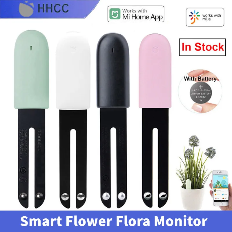 

HHCC Smart Flower Flora Monitor Garden Care Plant Grass Soil Water Fertility Tester Sensor Gardening Detector for Xiaomi Mijia