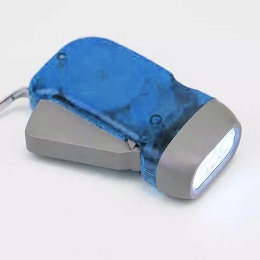 

Practical Hiking Hand Pressing Battery Free Portable ABS Camping Manual Outdoor Travel Led Flashlight
