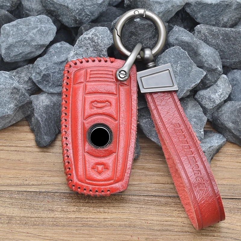 Кожаный Автомобильный чехол для ключа с дистанционным управлением BMW X1 X5 X6 Z4 E90 E60