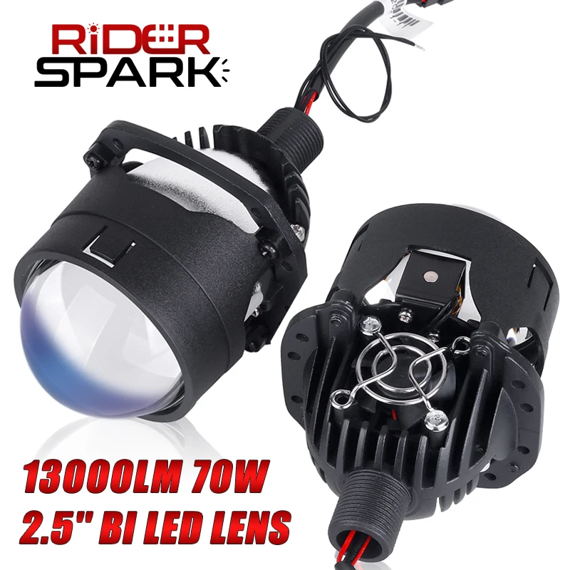

2.5 inch Mini Projector Lenses In Headlights Bi-led Lens For H7 H4 9005 9006 LED Bulb Univeral Auto Car Lights Retrofit Kits 12V