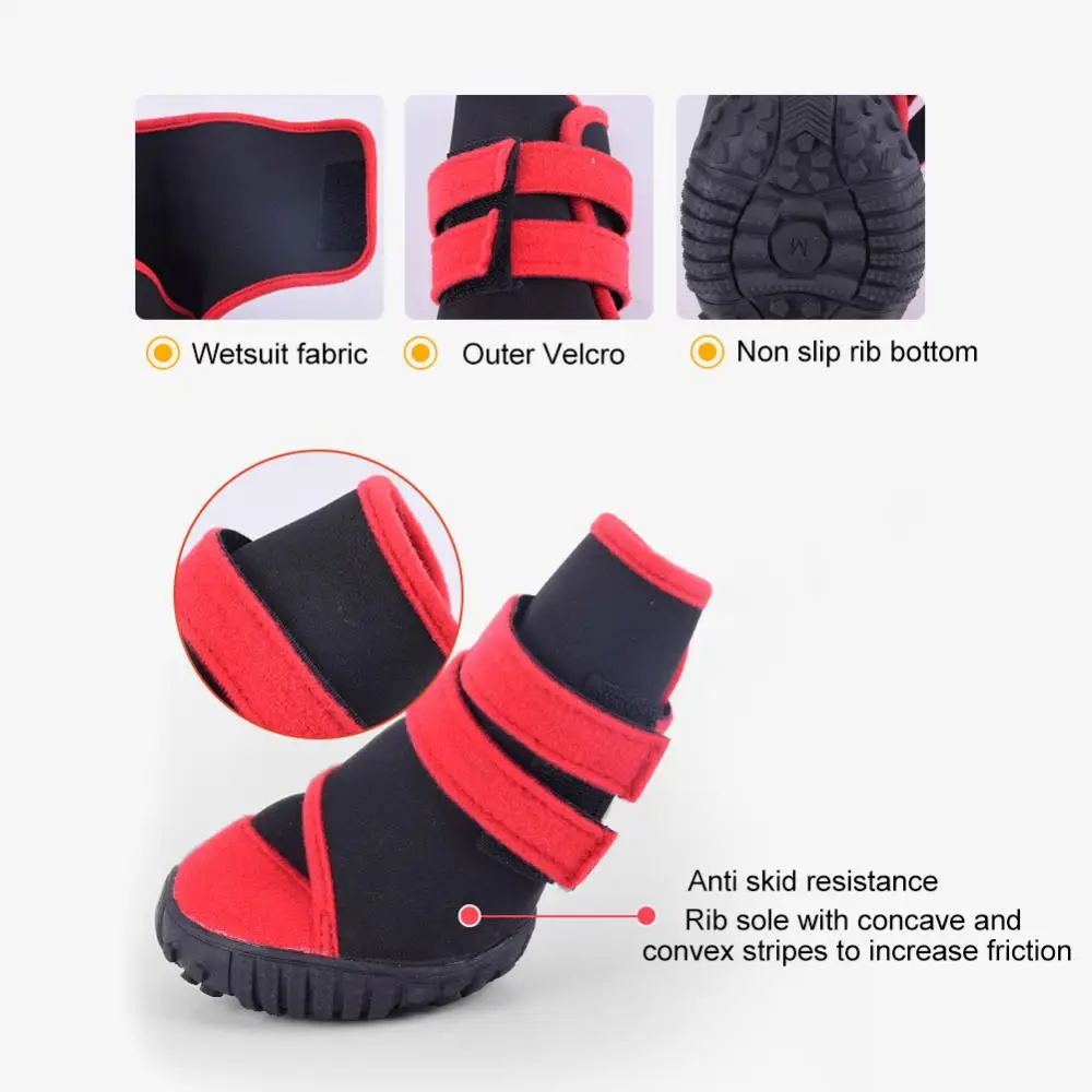 

Pet Dog Shoes Puppy Winter Portable Waterproof Anti-slip Rain Shoes Snow Boot Footwear XXL