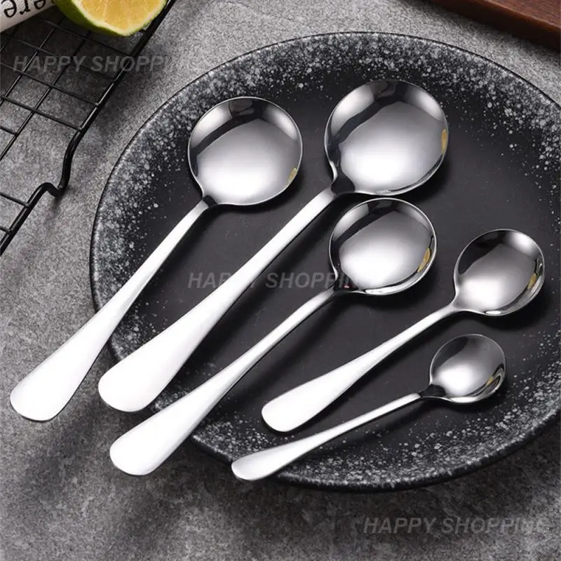 

Coffee Tea Stirring Spoon Long Handle Family Household Korean-style Western Food Hotel Restaurant Kitchen Tool Knifes Fork Spoon