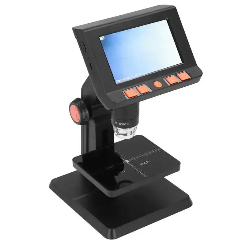 electronic microscope kit 16° viewing angle hd digital microscope with stand for diy experiment free global shipping