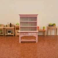 dollhouse furniture durable compact no deformation role play ornament miniature bookshelf bookshelf model