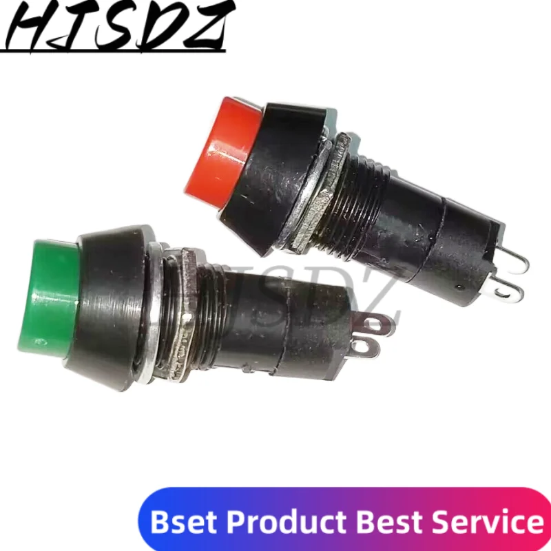 12 мм 3A 250VAC/1A 125VAC 1/6 PCs Мгновенный/блокировочный PBS-11A/B 2-контактный Мини Круглый кнопочный переключатель электрическое оборудование панель отверстие