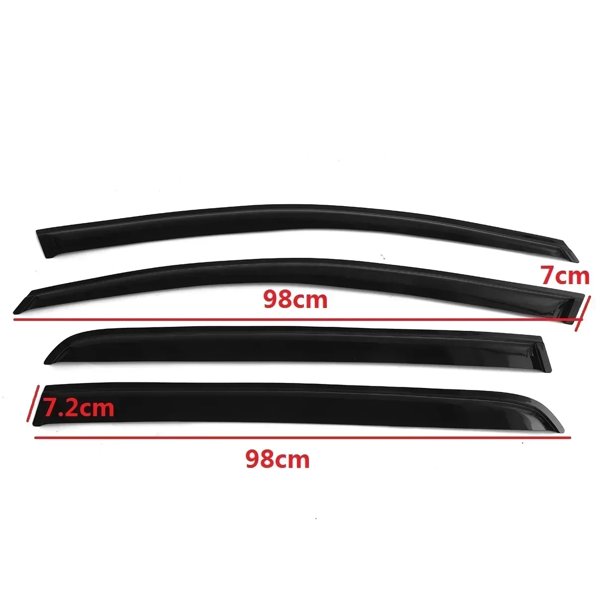 4 шт. ветровые дефлекторы для окон автомобиля тонированные VW Golf 6-го поколения MK6