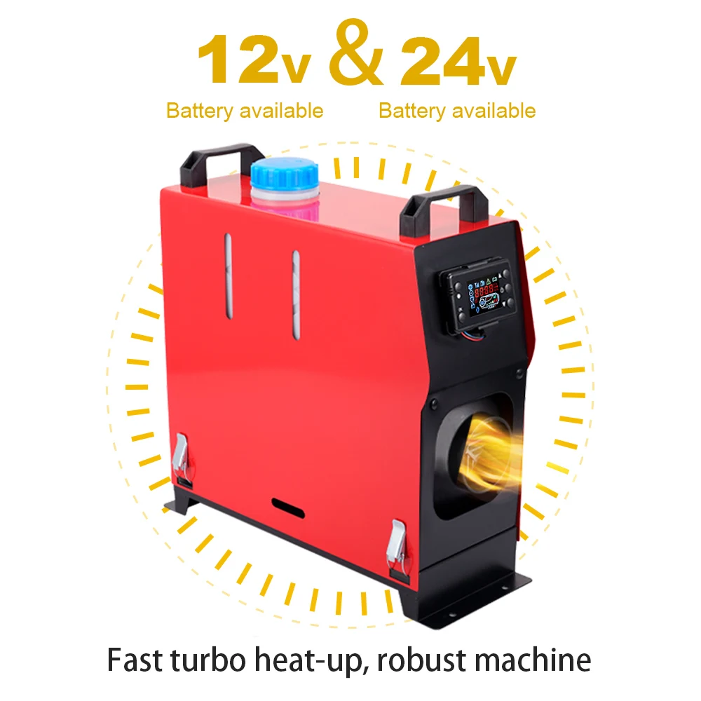 

Автомобильный дизельный Обогреватель воздуха 5 кВт-8 кВт, 12 В и 24 В, 3 в 1, ЖК-переключатель + пульт дистанционного управления для автобуса, автомобиля, фотооборудования, поставки, дизельный парковочный обогреватель