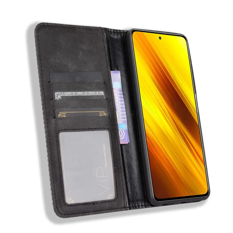 for xiaomi mi poco x3 x4 pro gt case book wallet vintage magnetic leather flip cover card stand soft cover luxury phone bags free global shipping
