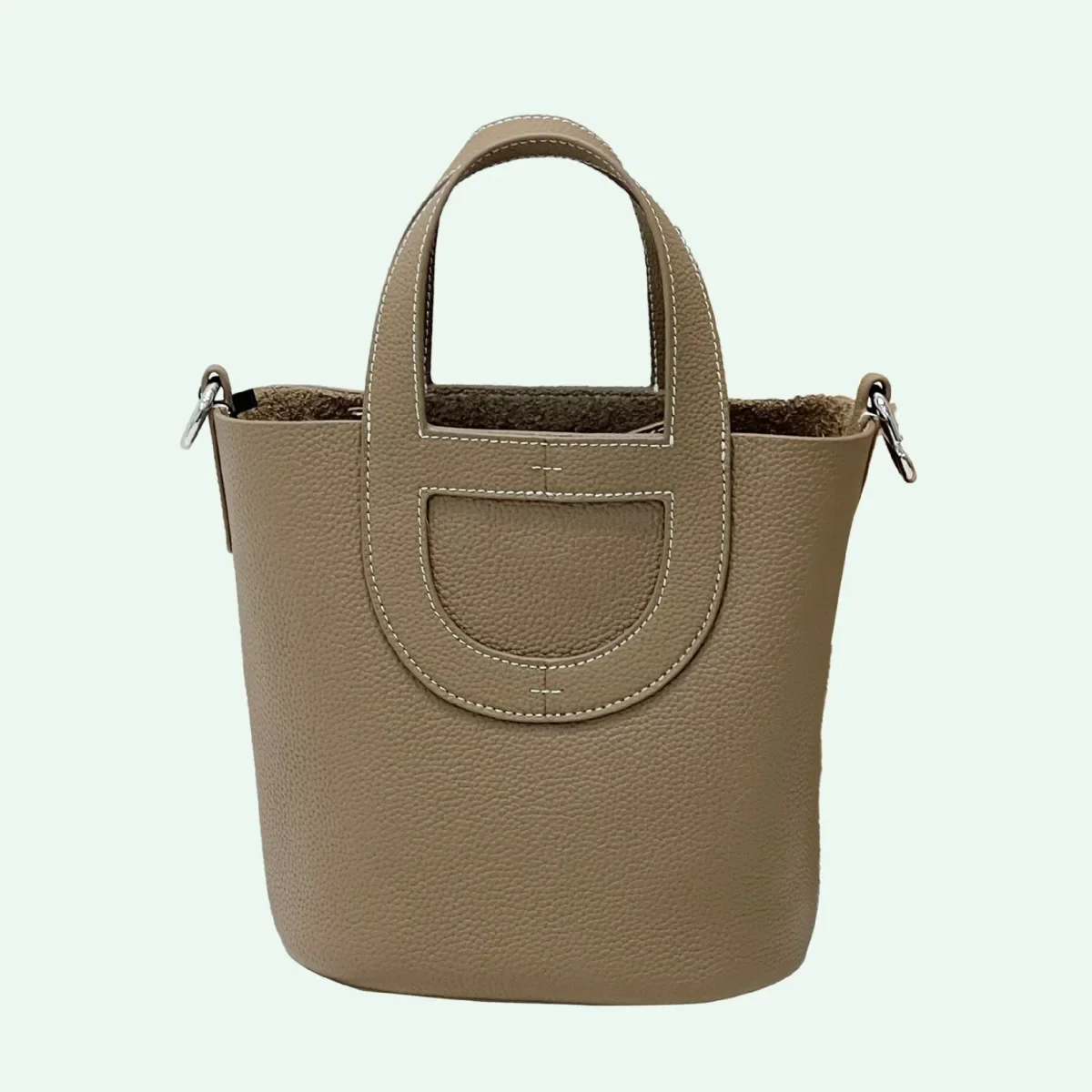 Высококачественная модная универсальная сумка-мешок из мягкой бычьей кожи