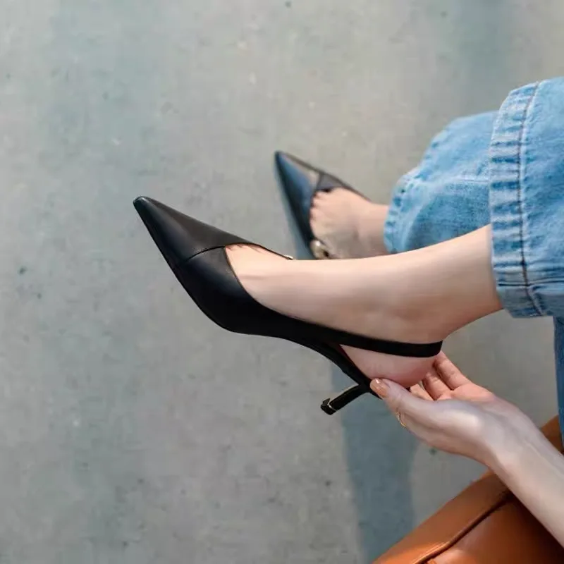 2022 Summer Brand Women's High Heels Luxury Gladiator Slingback High Heels Bridal Shoes Comfort High Heel Party Wedding Shoes