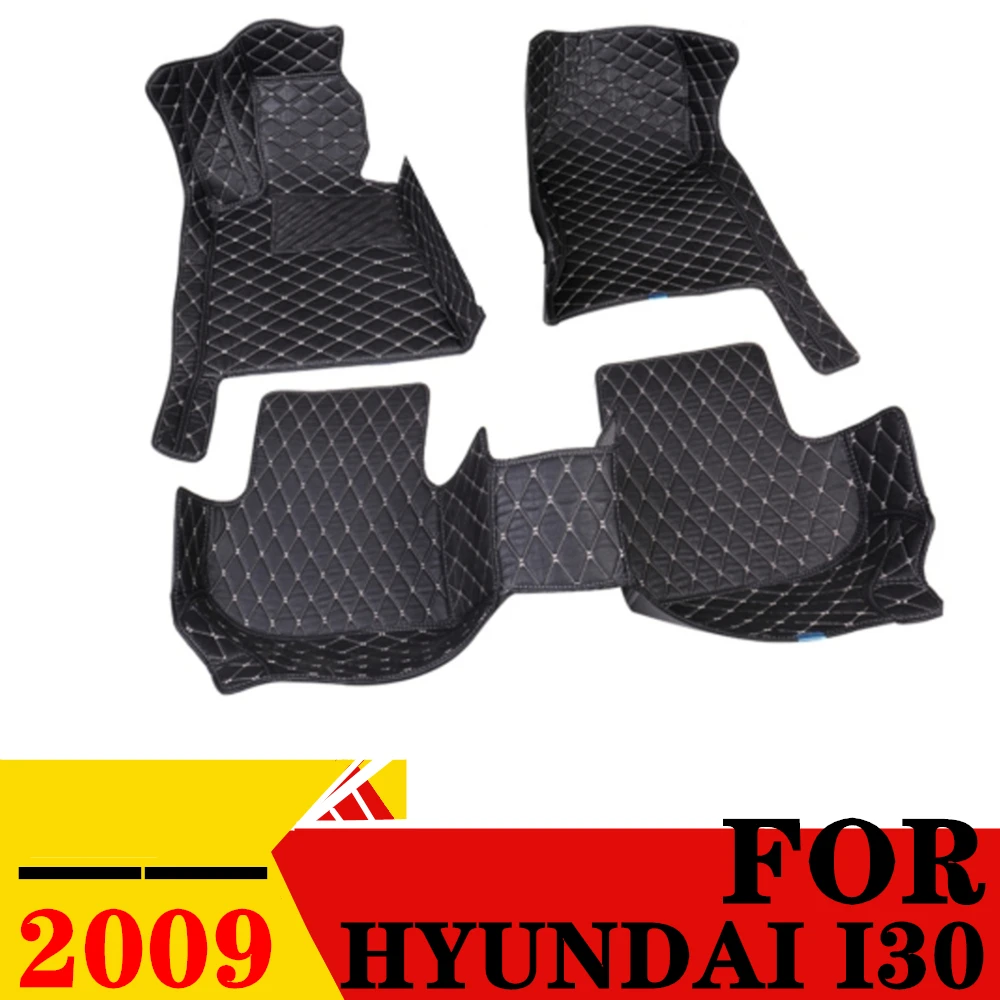 

Car Floor Mats For HYUNDAI i30 2009 Waterproof XPE Leather Custom Fit Front & Rear FloorLiner Cover Auto Parts Carpet