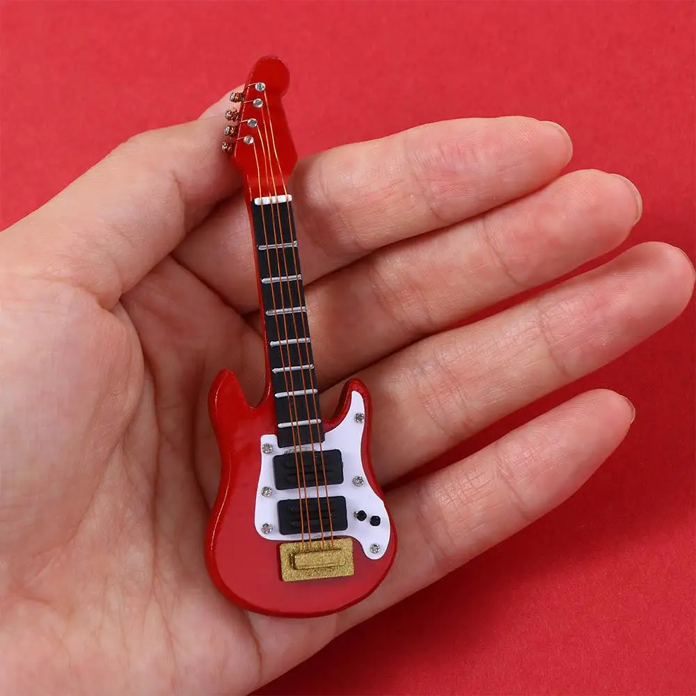 

Игрушки для дома, украшение для сцены, украшение для дома, имитация электрической гитары, музыкальная игрушка, музыкальная электрическая гитара, миниатюрные украшения