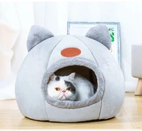 cat nest sleep comfort in winter cute bed iittle mat basket small dog house products pets tent cozy cave nest indoor cama gato