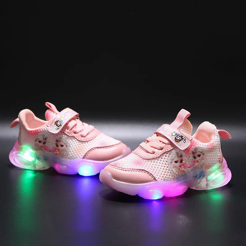 Cartoon Frozen 2 Girls Casual Shoes LED Light Up Sneakers Elsa Princess Shoes Baby Toddler Shoes Girl Birthday Present 3 Cartoon Frozen 2 Girls Casual Shoes LED Light Up Sneakers Elsa Princess Shoes Baby Toddler Shoes Girl Birthday Present 3