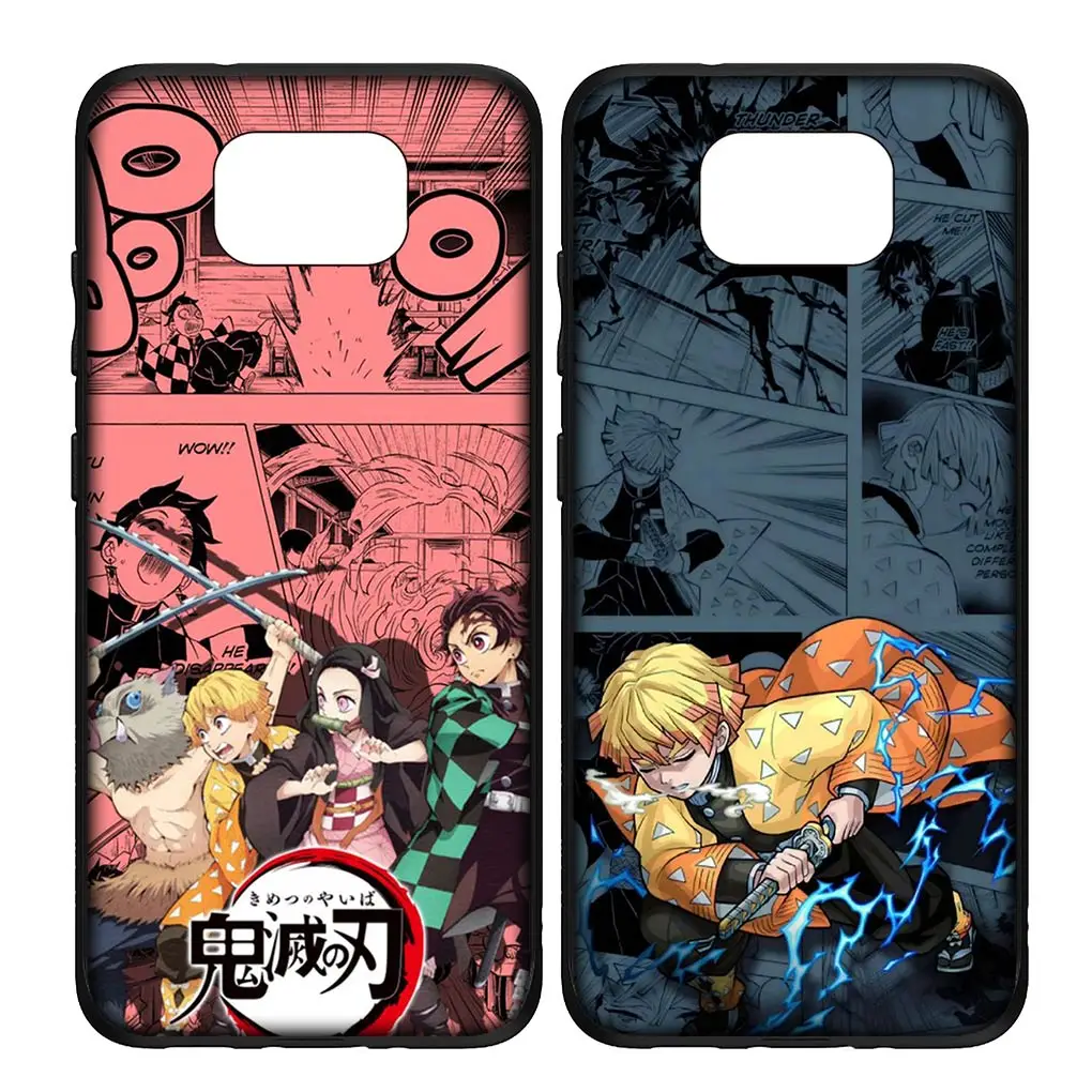 Чехол Sanemi Shinazugawa Nezuko Tanjiro Demon Slayer для Xiaomi Redmi Note 9 8 11 Pro 4G 5G 9S 11S 9A 9C NFC 9T 8A чехол