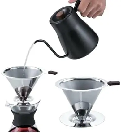 

Coador Filtro de Café / Chá Reutilizável em Aço Inox 102