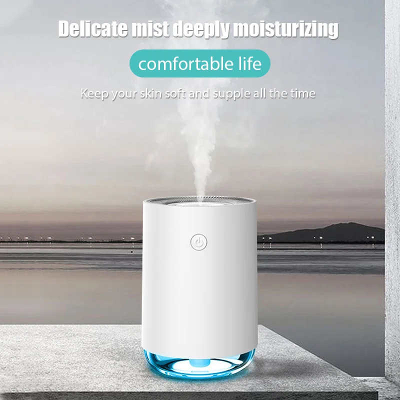 

Luxury 220ml Air Humidifier Aroma Oil Humidificador for Home Car Portable USB Cool Mist Sprayer with Soft Night Light Purifier