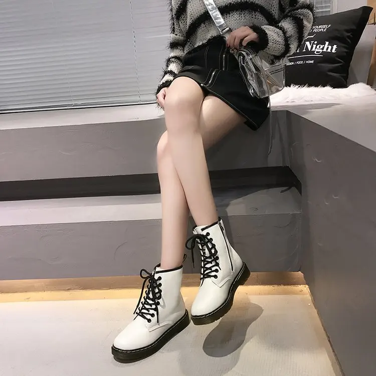 Женские ботинки зимняя обувь для женщин на шнуровке женские роскошные