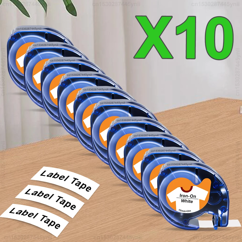 5/10 шт. 18769 совместимая лента Dymo 12 мм LT 18773 18777 тканевая железная Letratag для LT-100H LT-100T