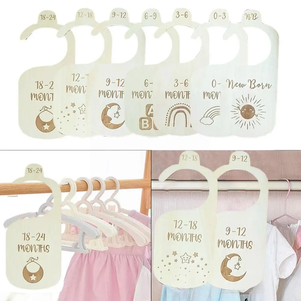 

Baby Accessories For Rebirth Milestone Cards Baby Souvenirs Baby Hangers Wardrobe Clothes Age Divided Hangers G3o5