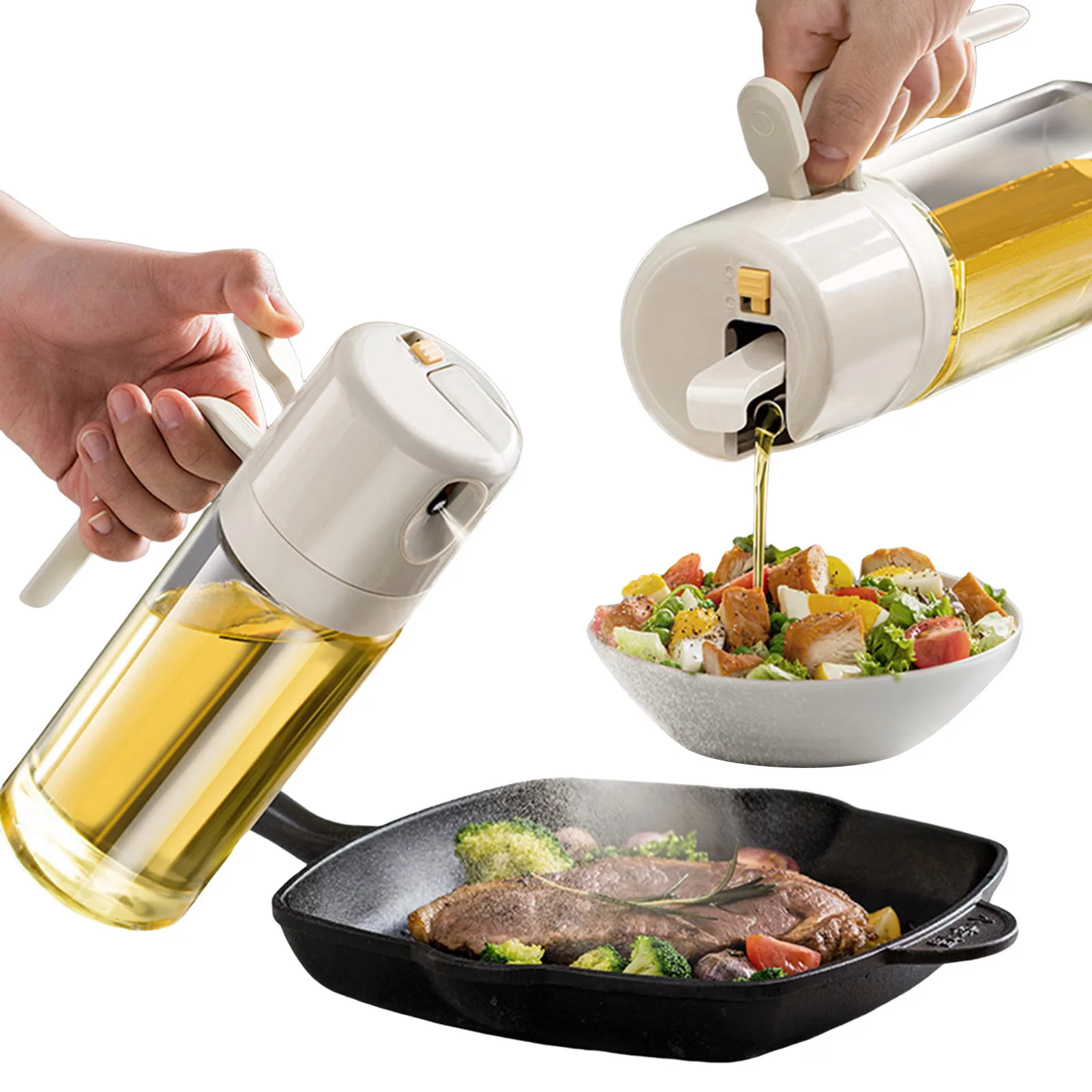 2 в 1 стеклянный распылитель для масла