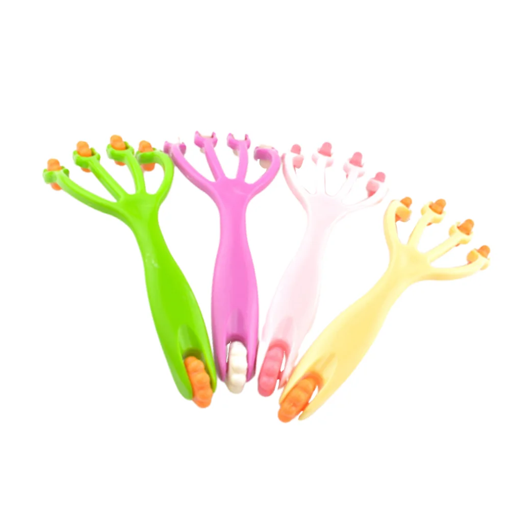 4 шт. массажер для плеч с четырьмя пальцами ролик подошвенного фасциита ручной