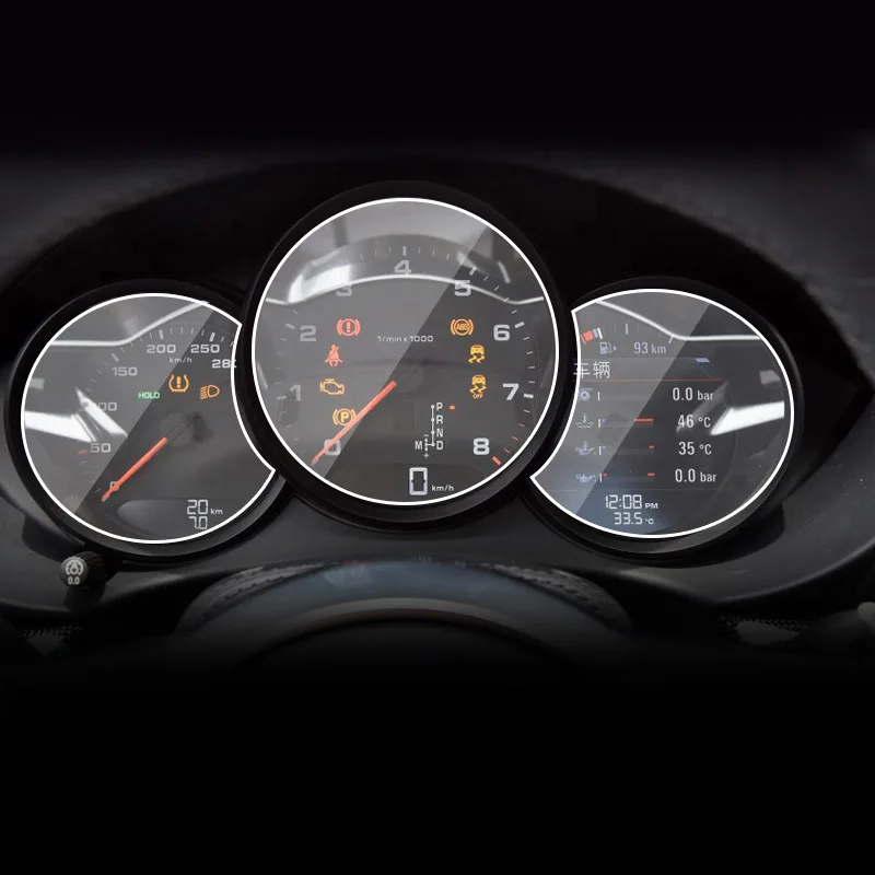 Автомобильный GPS-навигатор защитная стеклянная пленка для Porsche 718 Boxster Cayman 982 2016-2025