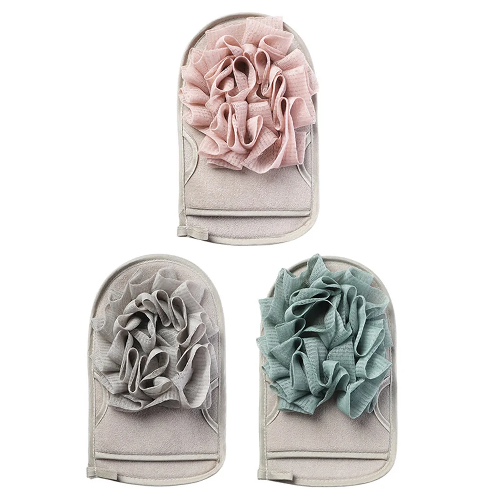 

Glove Gloves Shower Bath Bathing Mitt Exfoliating Body Cleaning Loofah Towel Women Sponge Wash Reusable Scrubbing Scrubber
