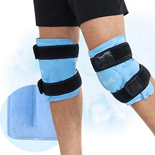 

Многоразовые Пакеты для ледяных травм колена, гелевые салфетки с холодным сжатием для травм и после хирургии, плюшевый чехол и безопасные для рук